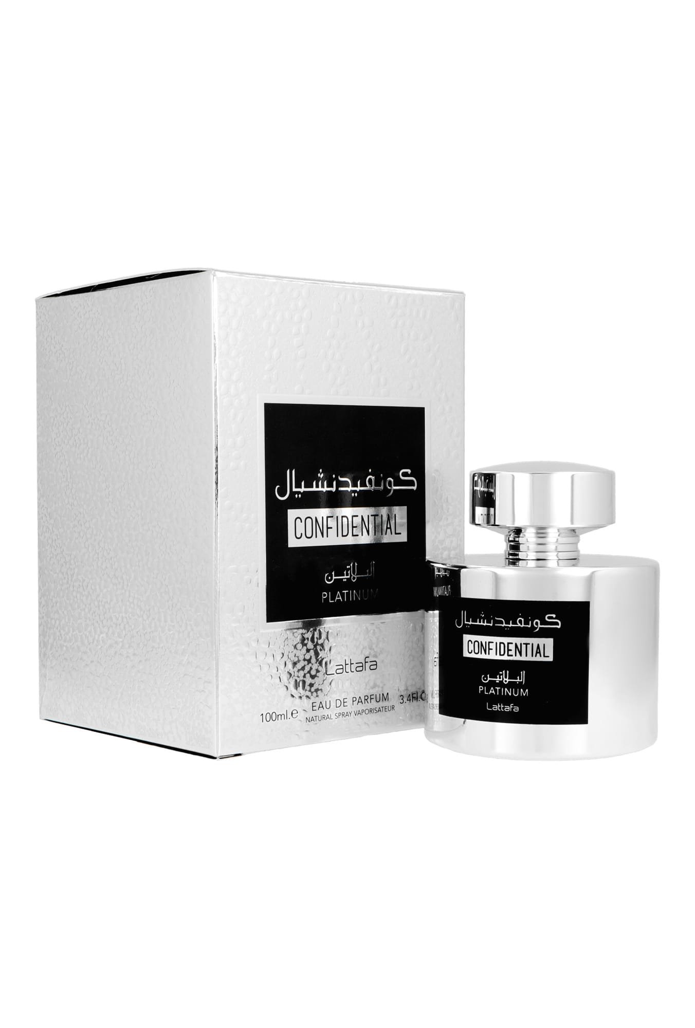 Lattafa Confidential Platinum EDP 100ml – prabangūs rytietiški kvepalai