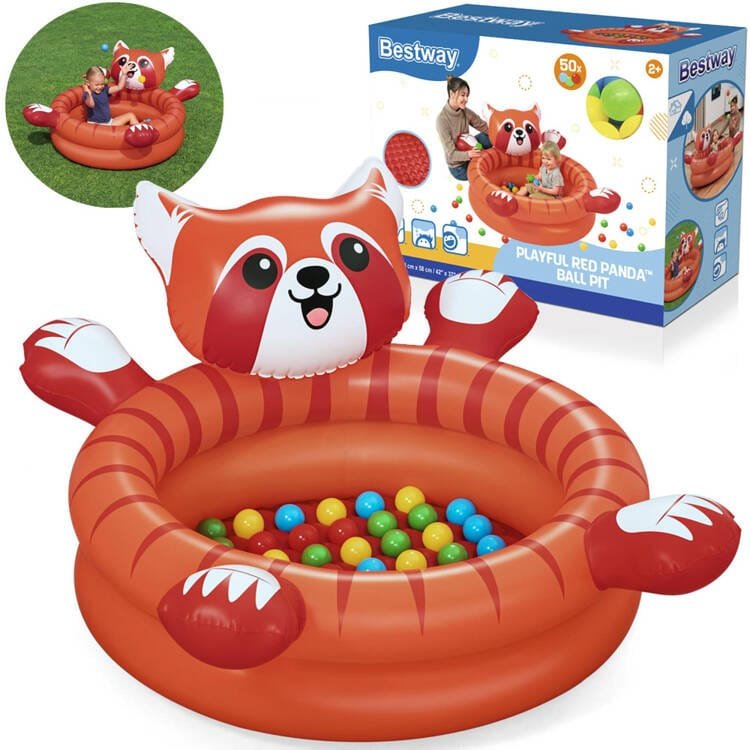 Pripučiamas baseinas Bestway Red Panda, 107 x 94 cm