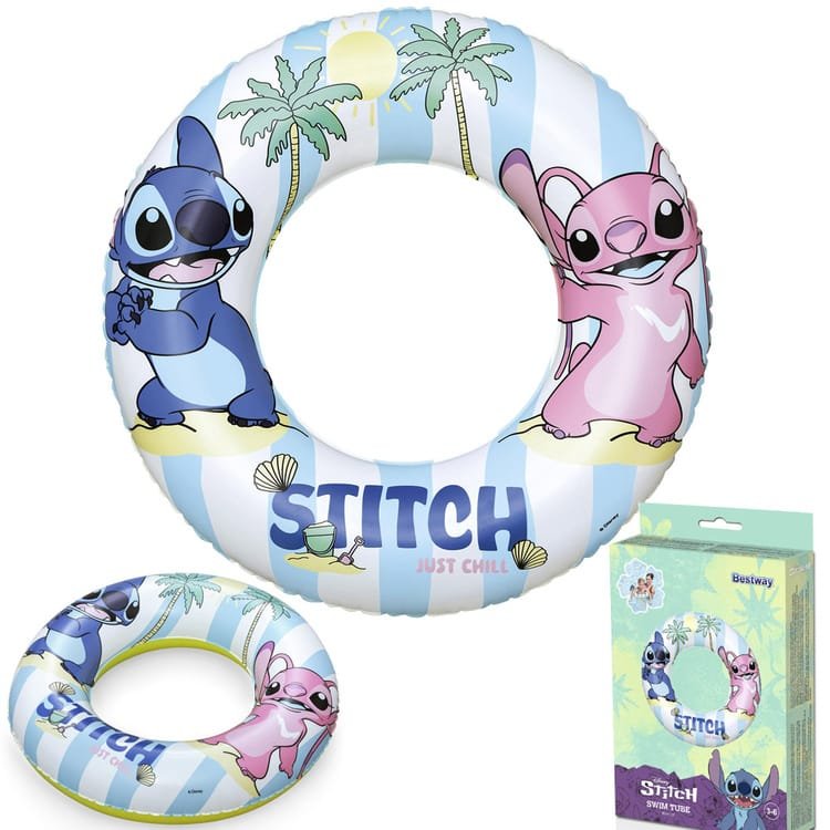 „Disney“ „Lilo ir Stitch“ vaikiškas plaukimo ratas BE9104U 56 cm.