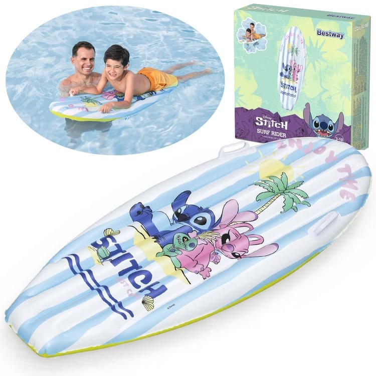 Pripučiamas čiužinys Bestway Surf Rider Stitch 9104V, 114 x 46 cm