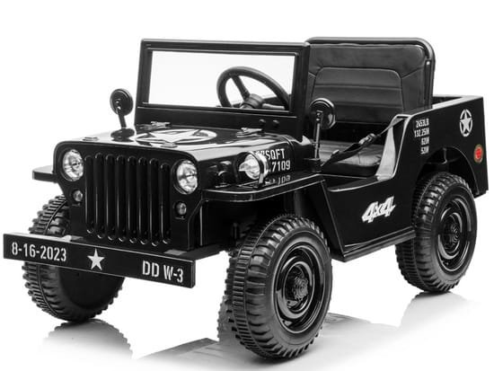 elektrinis Automobilis Military Willys SU nuotolinio valdymo pulteliu