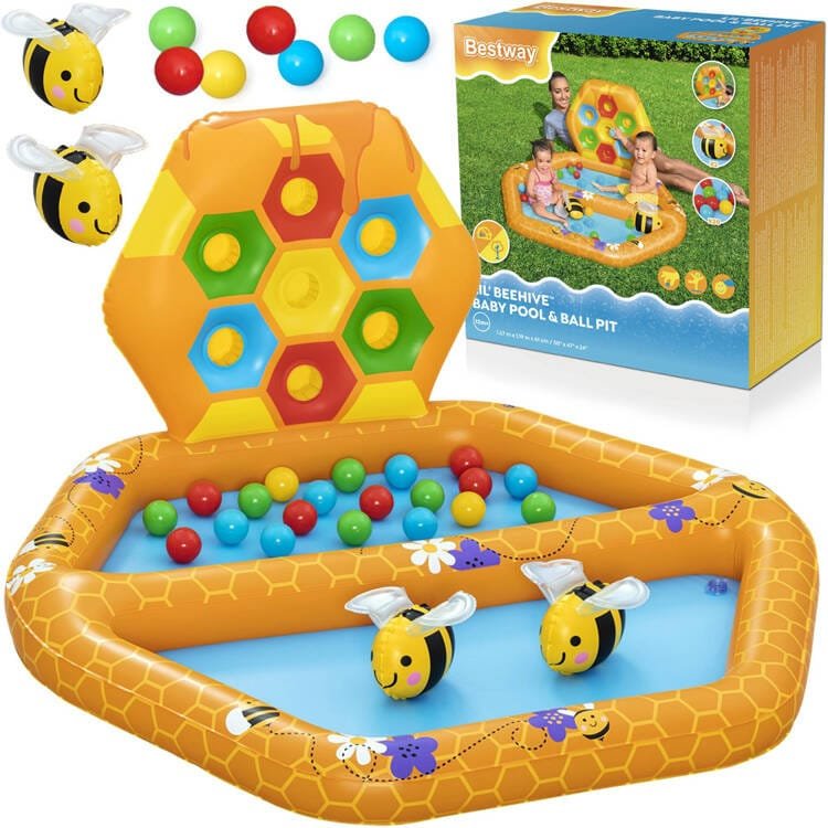 Pripučiamas baseinas Bestway Lil Beehive 52639, 127 x 119 x 61 cm