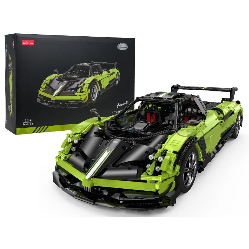 Automobilis 1:8 Pagani Huayra BC konstruktorius Žalias RASTAR ZKL.97910.ZIE