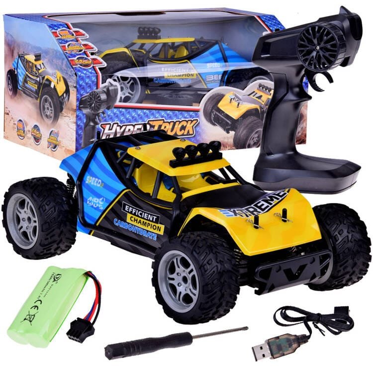 Nuotoliniu būdu valdomas automobilio rinkinys HYPER TRUCK OFF-ROAD su nuotolinio valdymo pulteliu RC0641 ZO