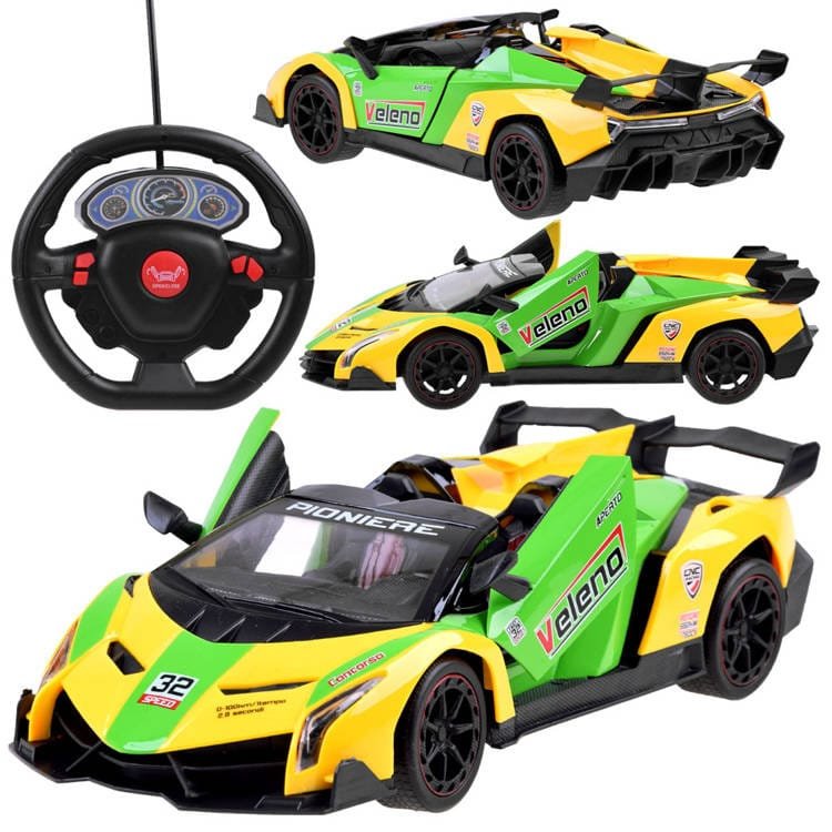 Sportinis automobilis su atidaromomis durelėmis + nuotolinio valdymo pultas RC0583 ZO