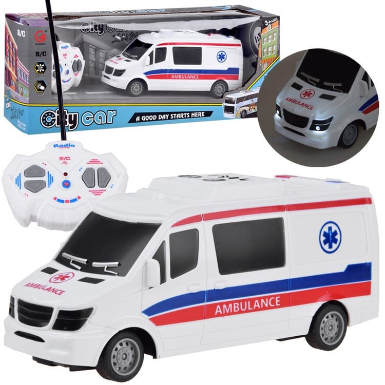 nuotoliniu būdu valdomas greitosios pagalbos automobilis RC0607