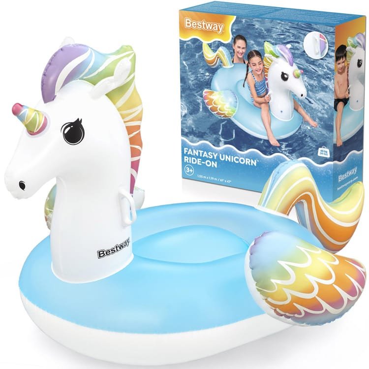 Pripučiamas plaustas Bestway Fantasy Unicorn, 150 x 117 cm, 41114
