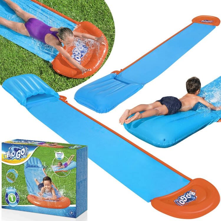 Pripučiama vandens čiuožykla Bestway H2OGO Tsunami 52477, 488 x 84 cm
